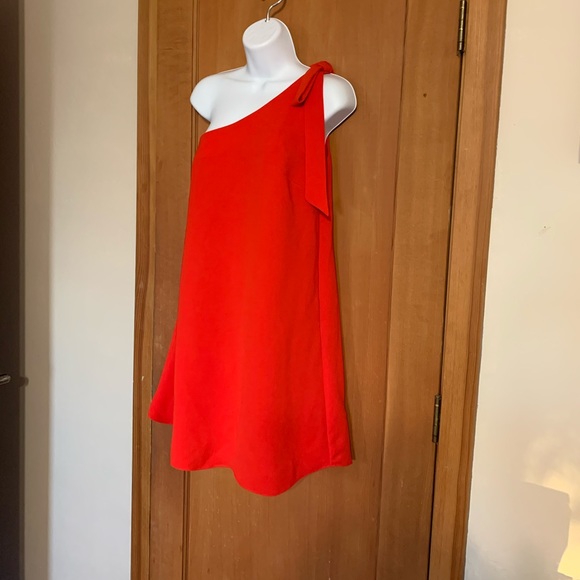 Likely Dresses & Skirts - New with tags Red One Shoulder Holiday Dress Sz 4!